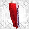 FIGHT-FIT - Pantalon de Kick-boxing / Satiné / Rouge / XXS