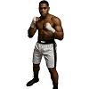 FIGHT-FIT - Boxing Shorts / Boxhosen / Weiss-Schwarz / Small