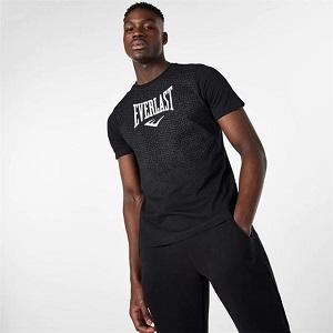 Everlast - T-Shirt / Geo Print / Nero / Small