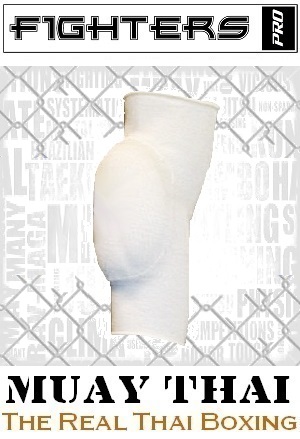 FIGHTERS - Elbow Pads / Padded / White / Small