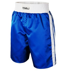 FIGHT-FIT - Shorts de Boxeo / Azul-Blanco / Small