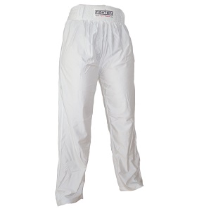 FIGHTERS - Pantalones de kickboxing / Lycra / Blanco / Small