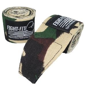 FIGHTERS - Boxing Wraps / 450 cm / Non-Elastic / Camo Brown-Green