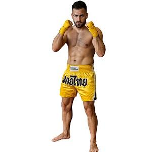 FIGHT-FIT - Muay Thai Shorts / Gelb / Small