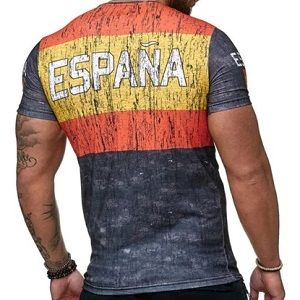 FIGHTERS - T-Shirt / Spanien-España / Rot-Gelb-Schwarz / Large