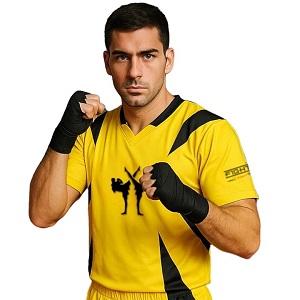 FIGHTERS - Kick-Boxing Shirt / Competition / Gelb / XXS