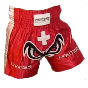 FIGHTERS - Muay Thai Shorts / Swiss  / No Fear / Medium