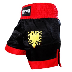 FIGHTERS - Short de Muay Thai / Albanie / Noir / Large