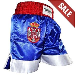 FIGHTERS - Pantaloncini Muay Thai / Serbia-Srbija / Zastava / Medium
