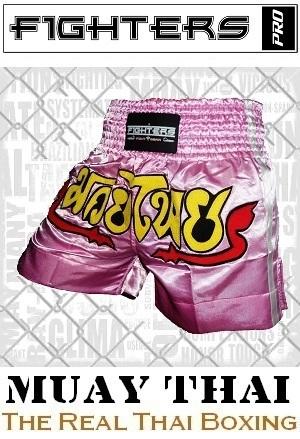 FIGHTERS - Pantaloncini Muay Thai / Rosa / Small