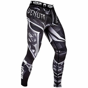 Venum - Pantalons de compression / Gladiator 3.0 / Noir-Blanc / XL