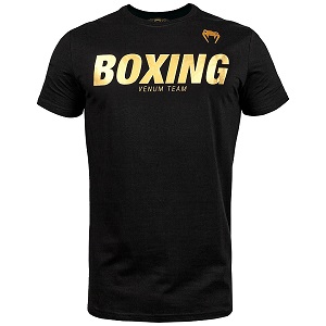 Venum - T-Shirt / Boxing VT / Schwarz-Gold / Medium