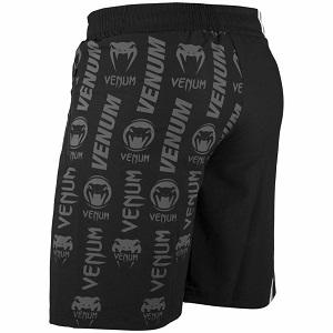 Venum - Short de Sport / Logos / Noir-Blanc / Medium